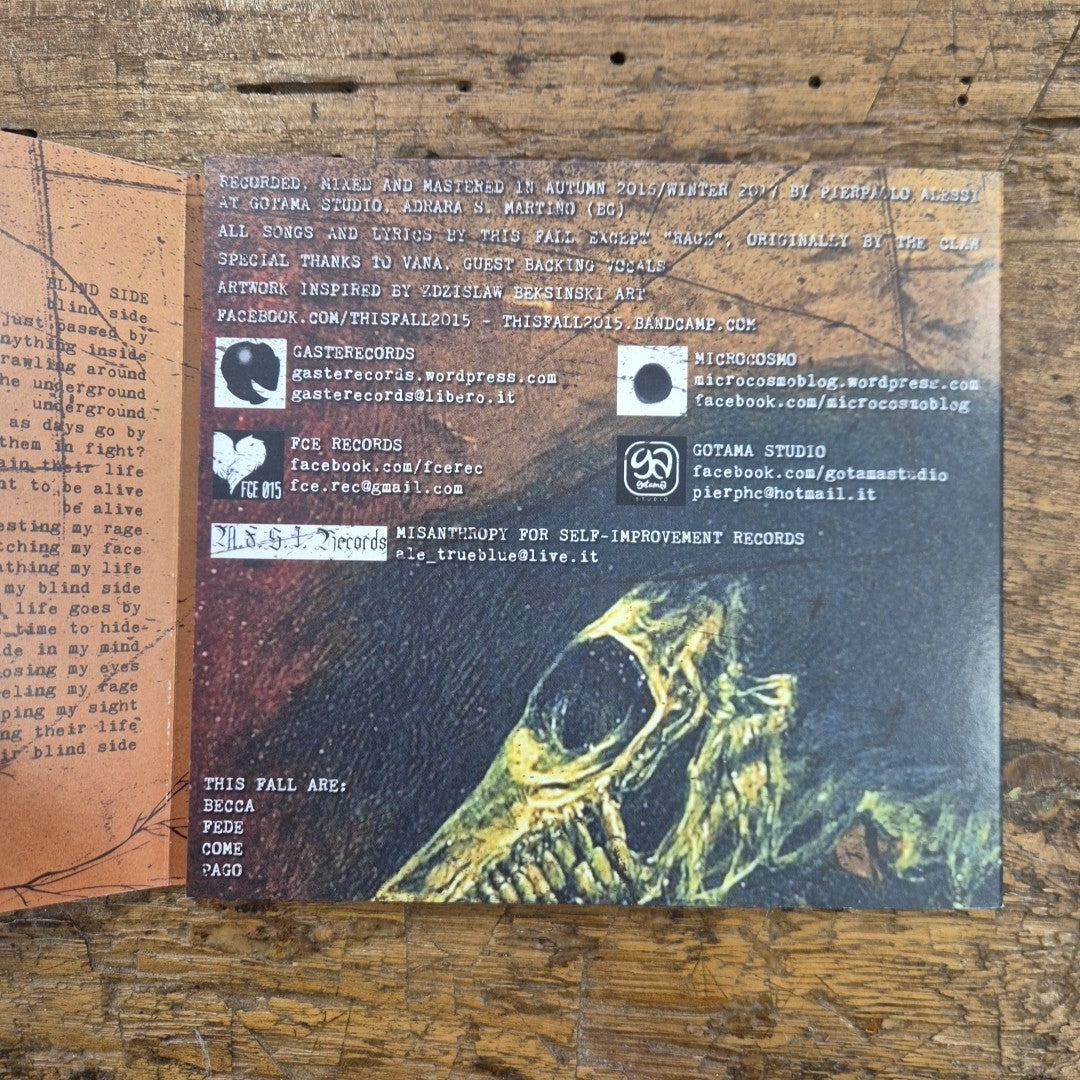 CD This Fall - Not Even Time To Die Musica Rock Metal Italiana