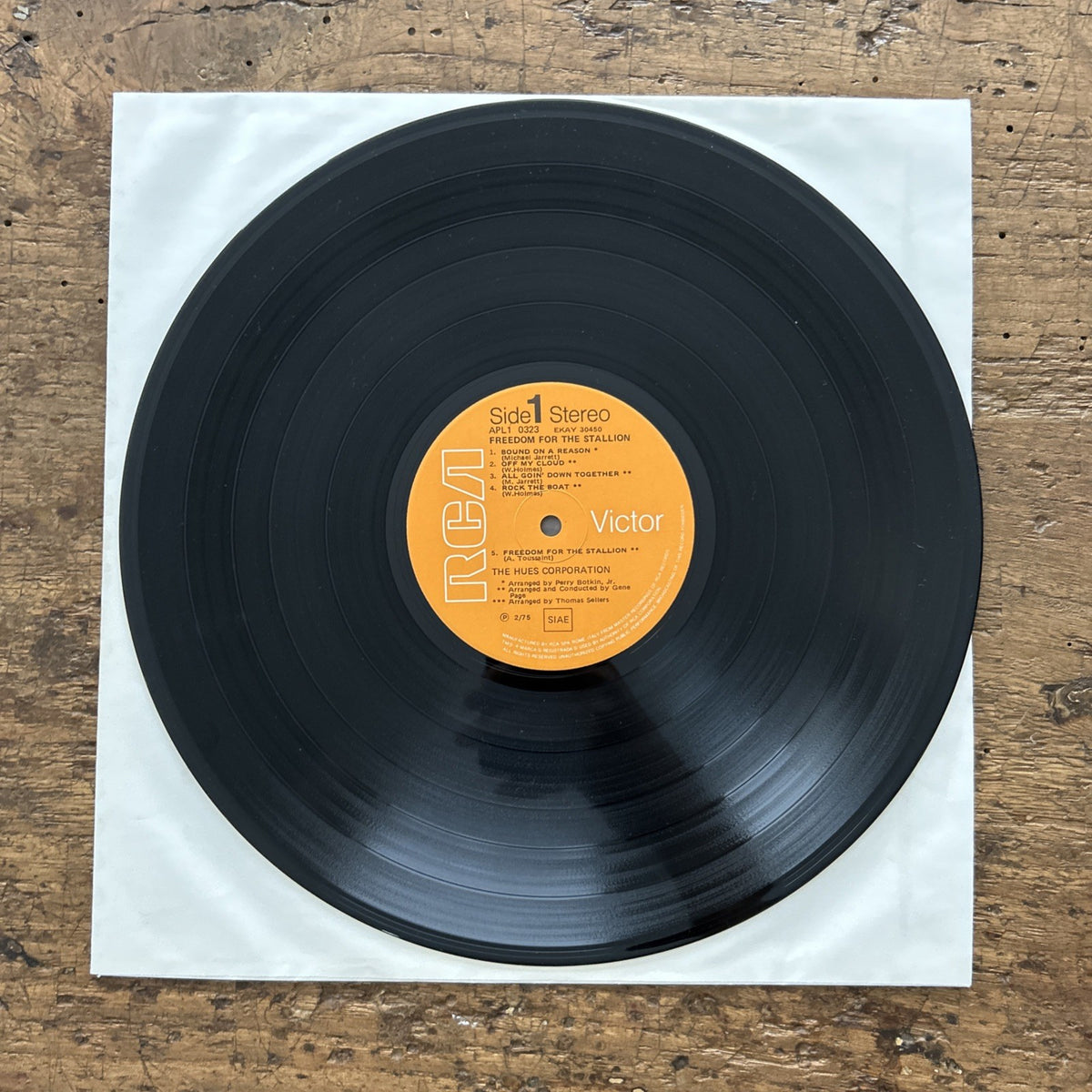 LP The Hues Corporation Freedom For The Stallion APL 0323 Funk Soul Disco Vinile