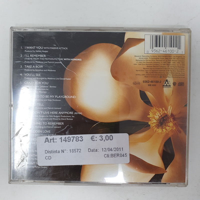 CD Madonna – Something To Remember Maverick – 9362-46100-2