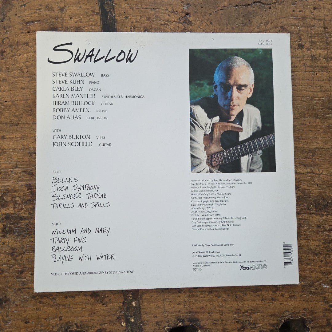 LP Steve Swallow - Swallow 511 960-1 Jazz Vinile 1992 Made In Germany