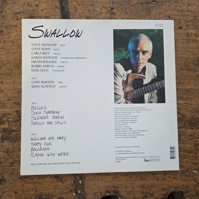 LP Steve Swallow - Swallow 511 960-1 Jazz Vinile 1992 Made In Germany