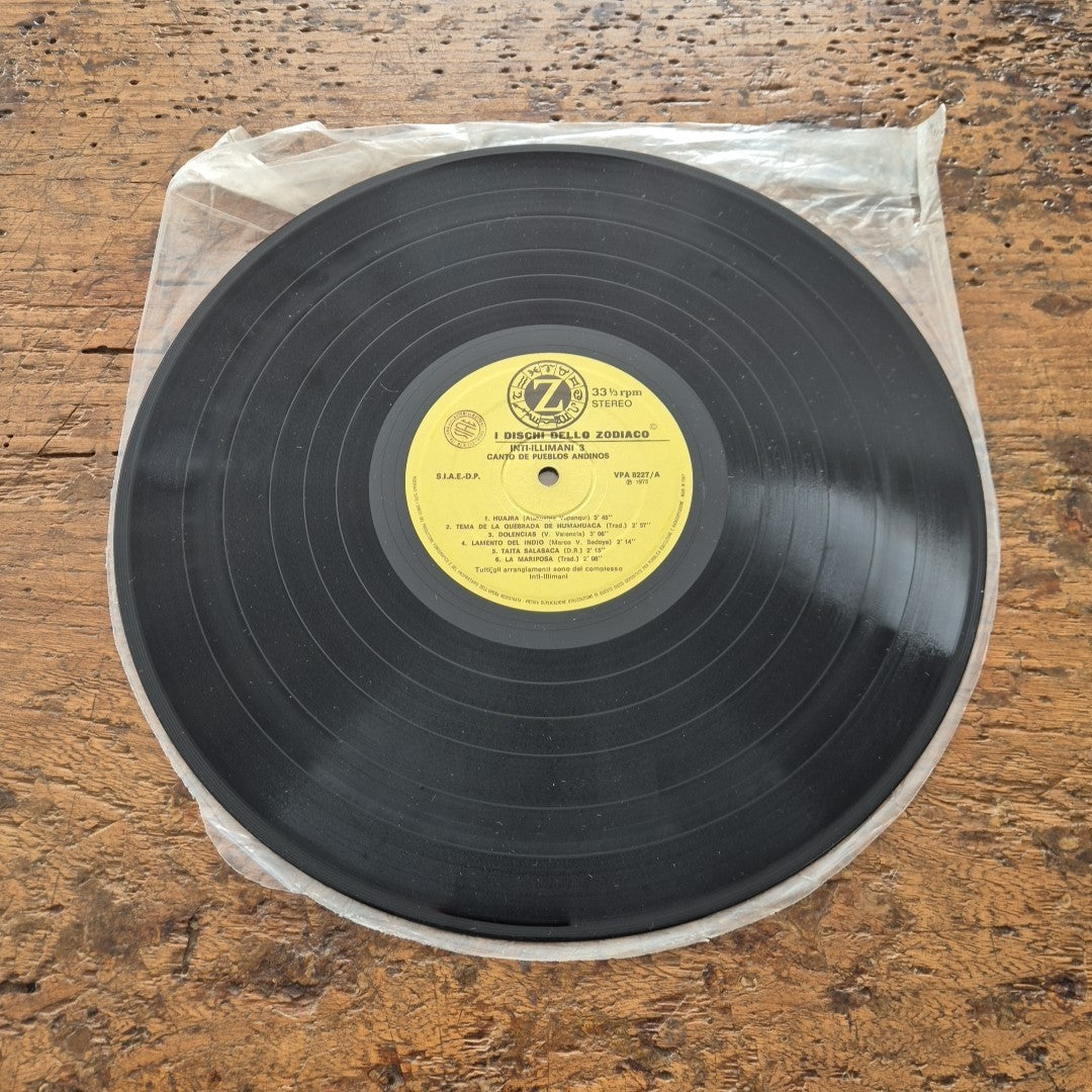 LP Inti-illimani 3 Canto De Pueblos Andinos VPA 8227 Folk Country Vinile 12