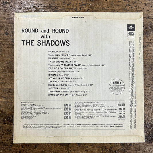 LP Round And Round With The Shadows 33QPX 8064 Funk Soul Disco Vinile