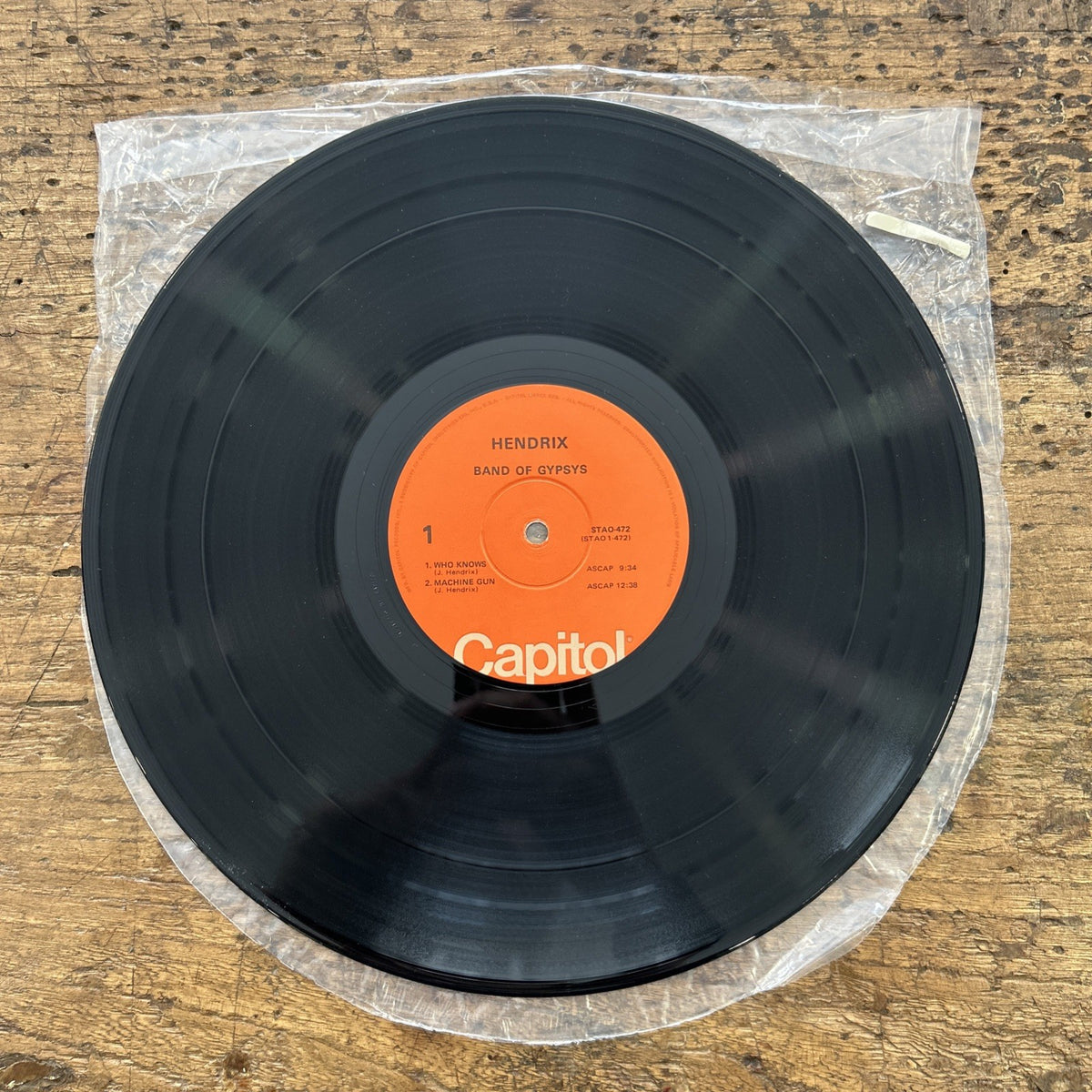 LP Jimi Hendrix - Band Of Gypsys STAO-472 VINILE Capitol Psychedelic Rock