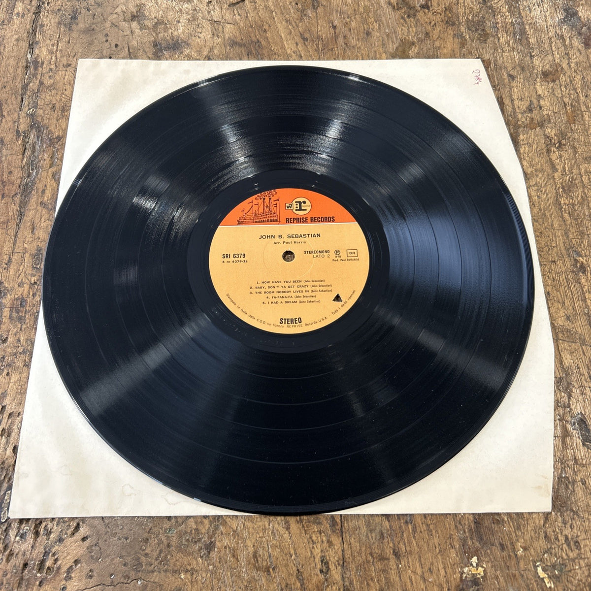 LP John B. Sebastian - SRI 6379 Rock Folk Country 1970 Italy Vinile