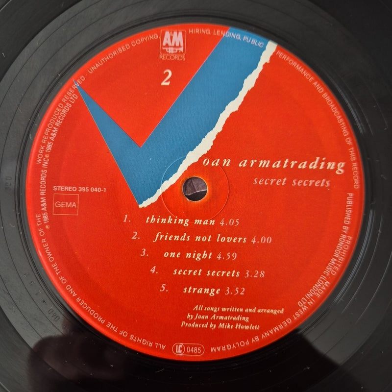 LP Oan Armatrading - Secret Secrets Stereo 395 040-1 Musica Rock Pop Vinile