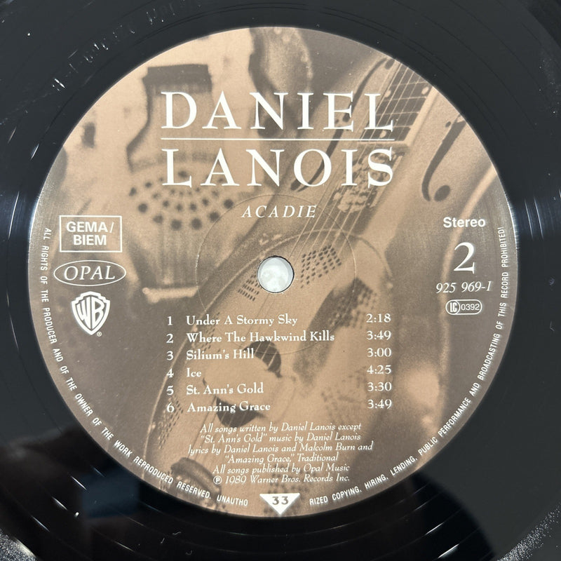 LP Daniel Lanois - Acadie 925 969-1 Vinile 1989 New Indie Rock Electronic