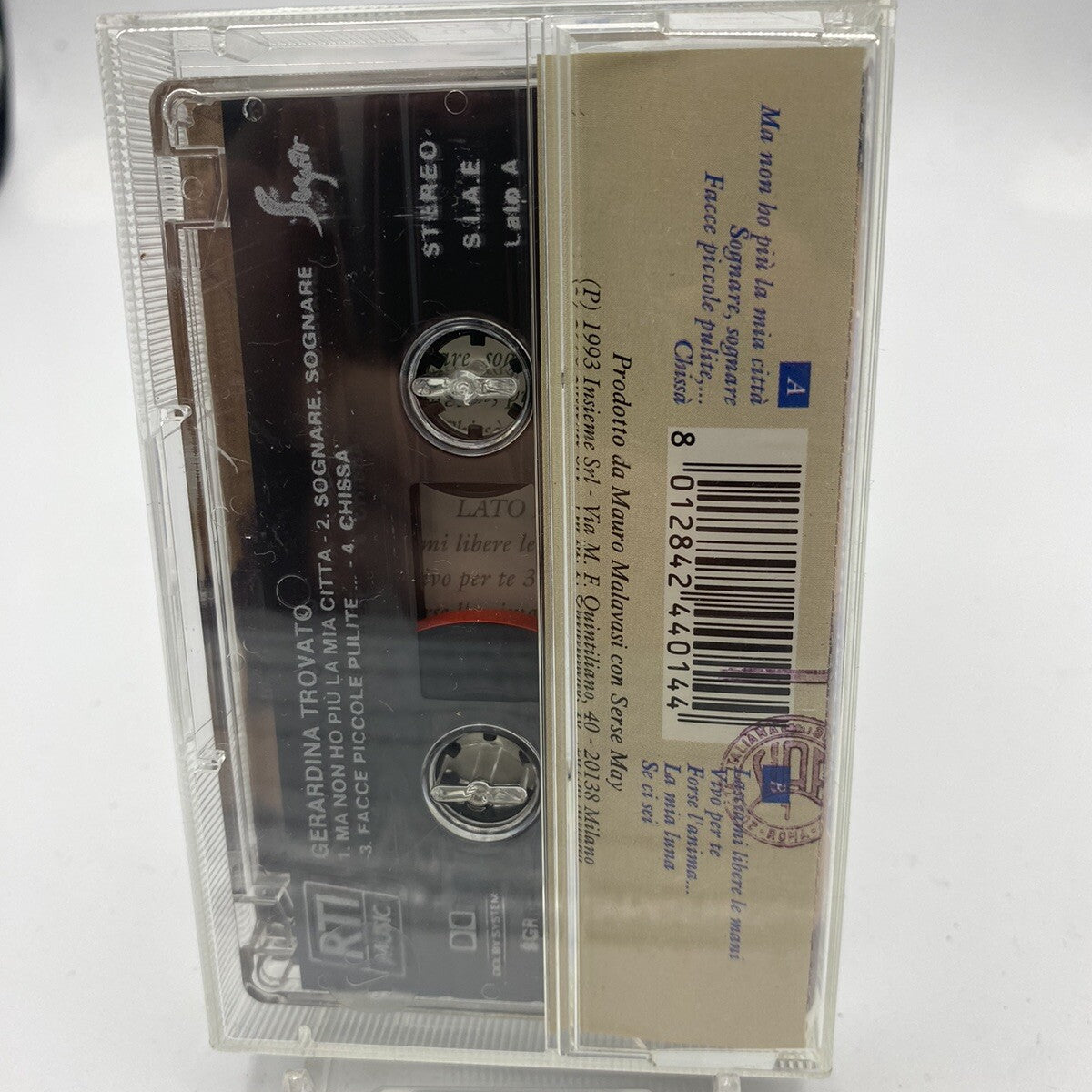 MUSICASSETTA Tape VG Gerardina Trovato – Gerardina Trovato Rock Pop Italy 1993