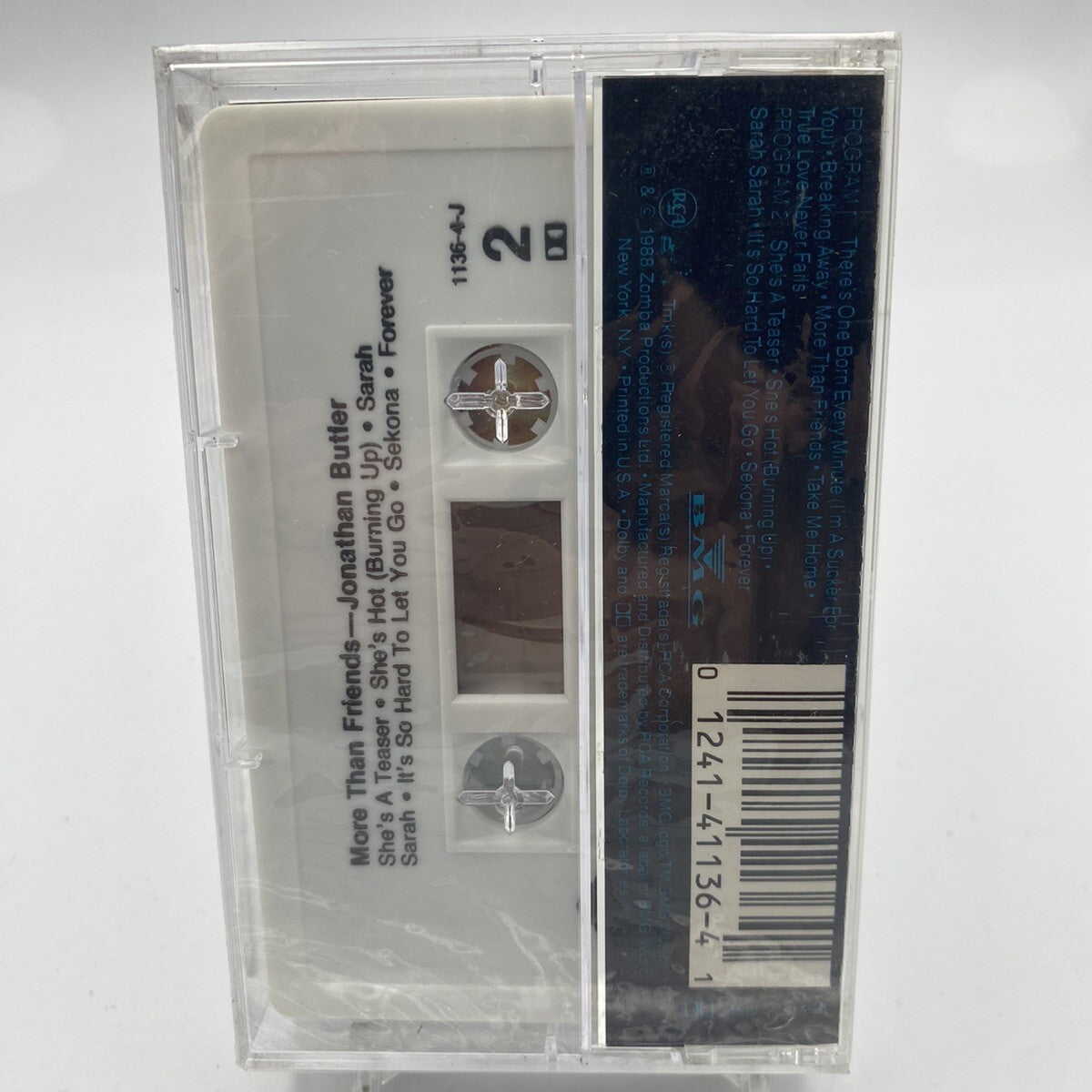 MUSICASSETTA Tape SS Jonathan Butler – More Than Friends 1989 Pop
