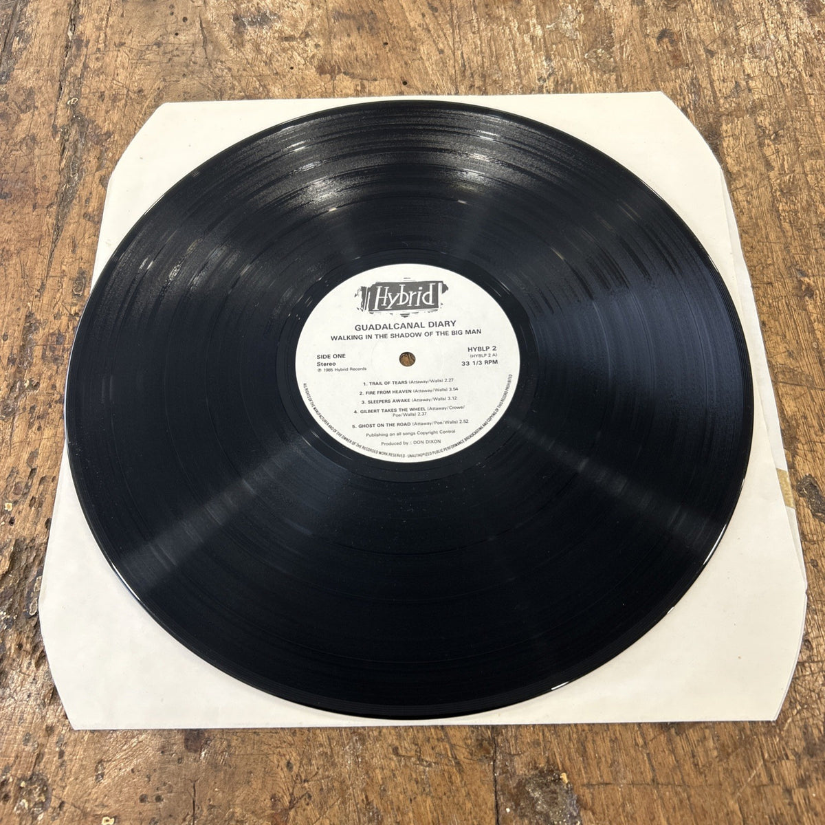 LP Guadalcanal - Walking In The Shadow Of The Big Man HYBLP2 UK Folk Rock Vinile