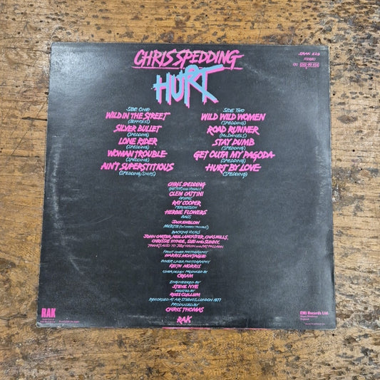 LP Chris Spedding - Hurt SRAK 529 Musica Power Pop Rock Vinile