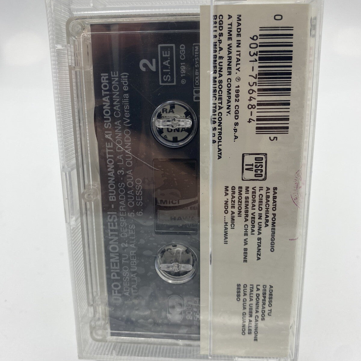 MUSICASSETTA Tape SS Ufo Piemontesi – Buonanotte Ai Suonatori Italy 1992