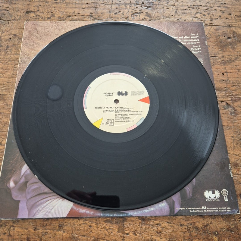 LP Giorgia Fiorio CGD 15159 Made In Italy 1984 Musica Italiana Vinile