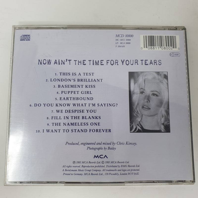 CD Wendy James – Now Ain't The Time For Your Tears MCA Record