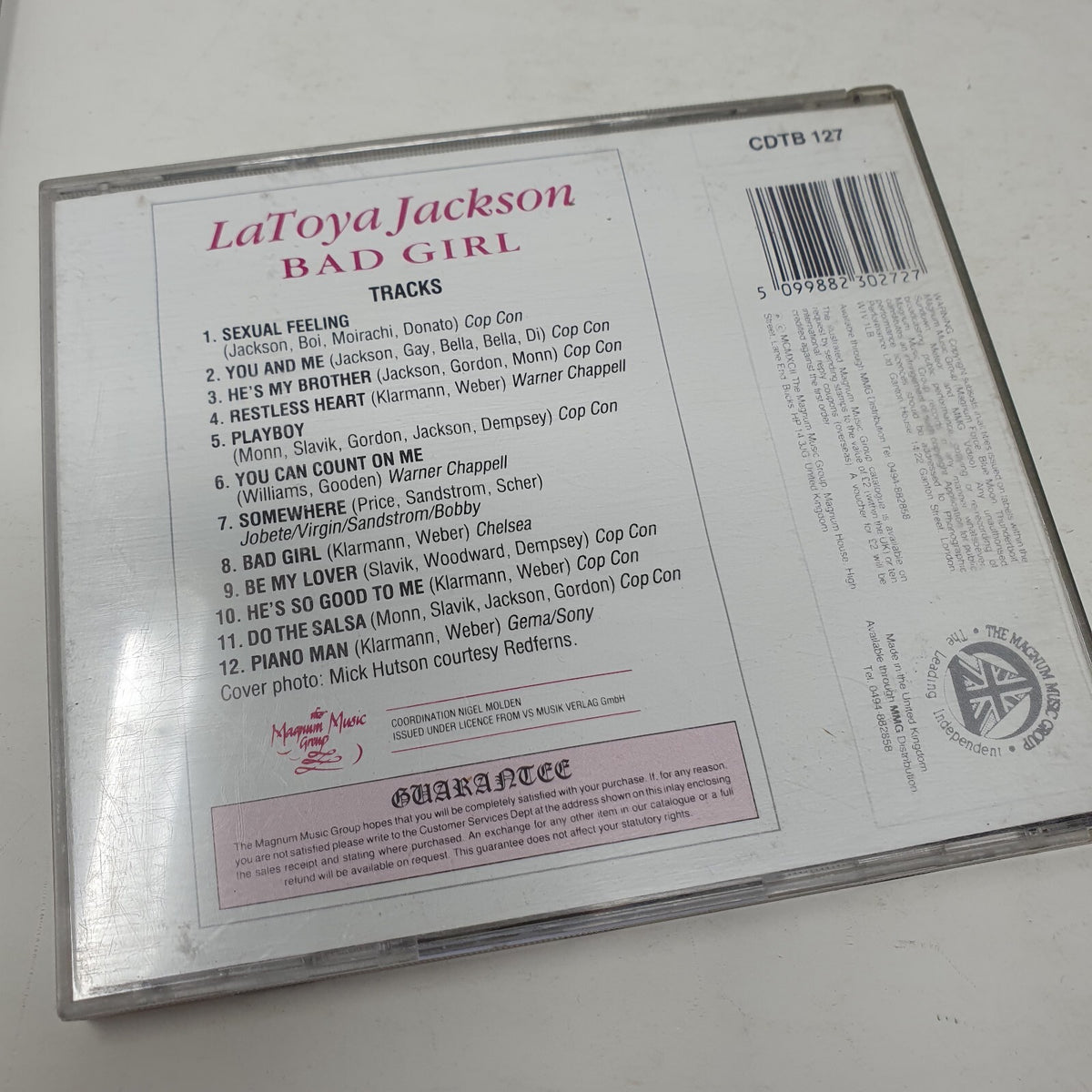 CD La Toya Jackson – Bad Girl Thunderbolt – CDTB 127