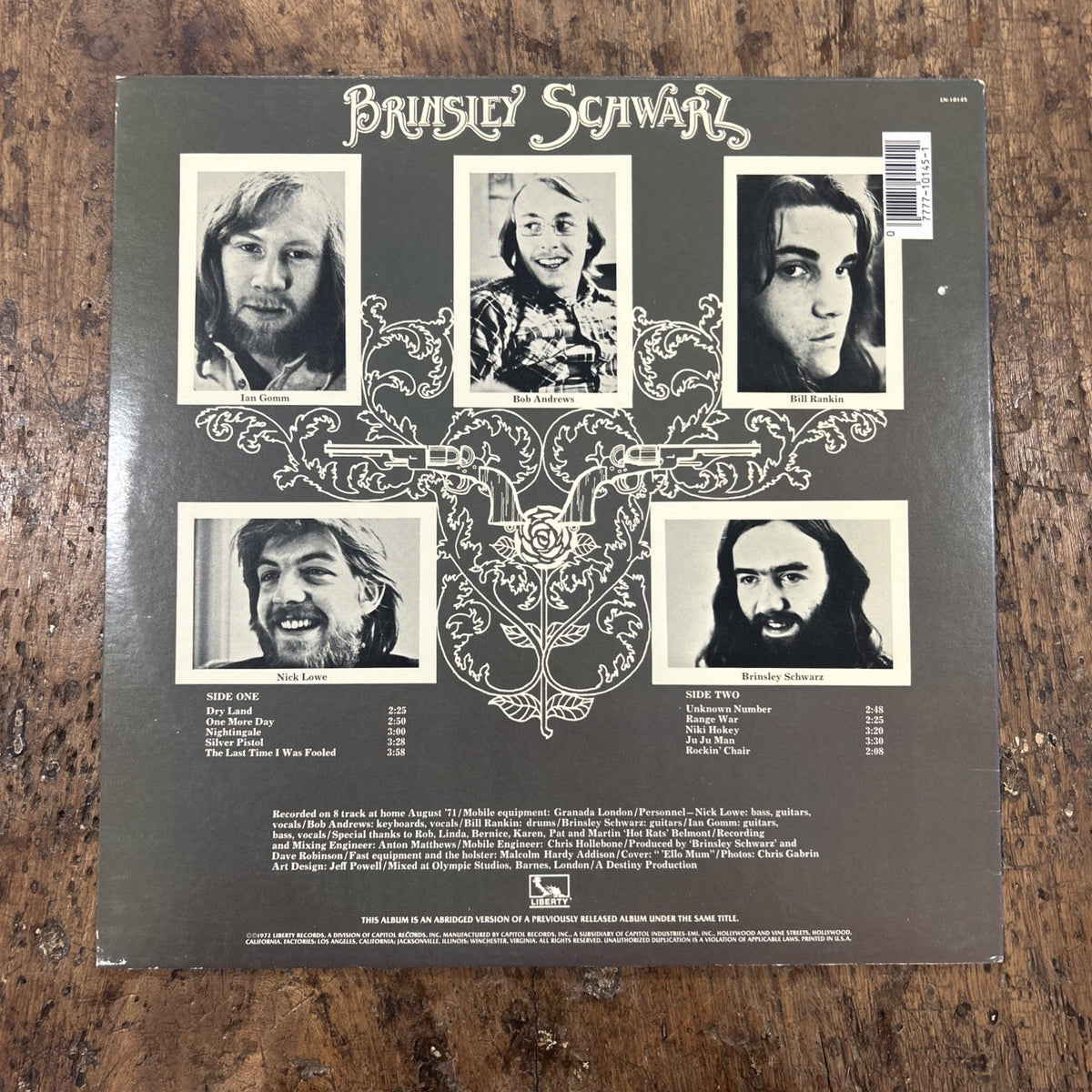LP Brinsley Schwarz - Silver Pistol LN-10145 Vinile 1972 Made In US Rock