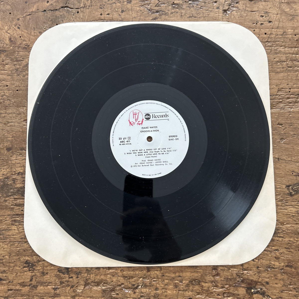 LP Isaac Hayes Groove-a-thon ABC 411 Funk Soul Disco Vinile 12”