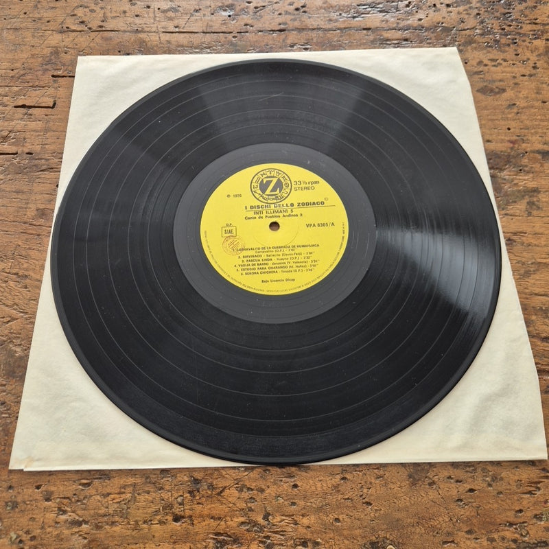 LP Inti-illimani 5 Canto De Pueblos Andinos 2 VPA 8305 Folk Country Vinile