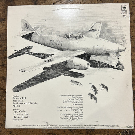 LP Blue Oyster Cult - Secret Treaties CBS 32055 Holland Vinile Musica Hard Rock