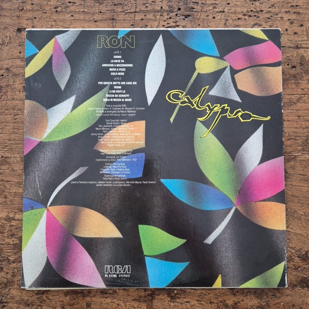 LP Ron - Calypso PL 31705 Musica Italiana Chanson Pop Italy 1983 Rock