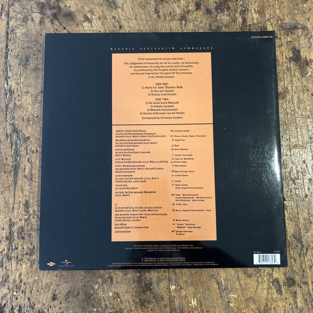 LP Magma - Mekanïk Destruktïw Kommandöh 531 662-3 Mercury Rock Vinile