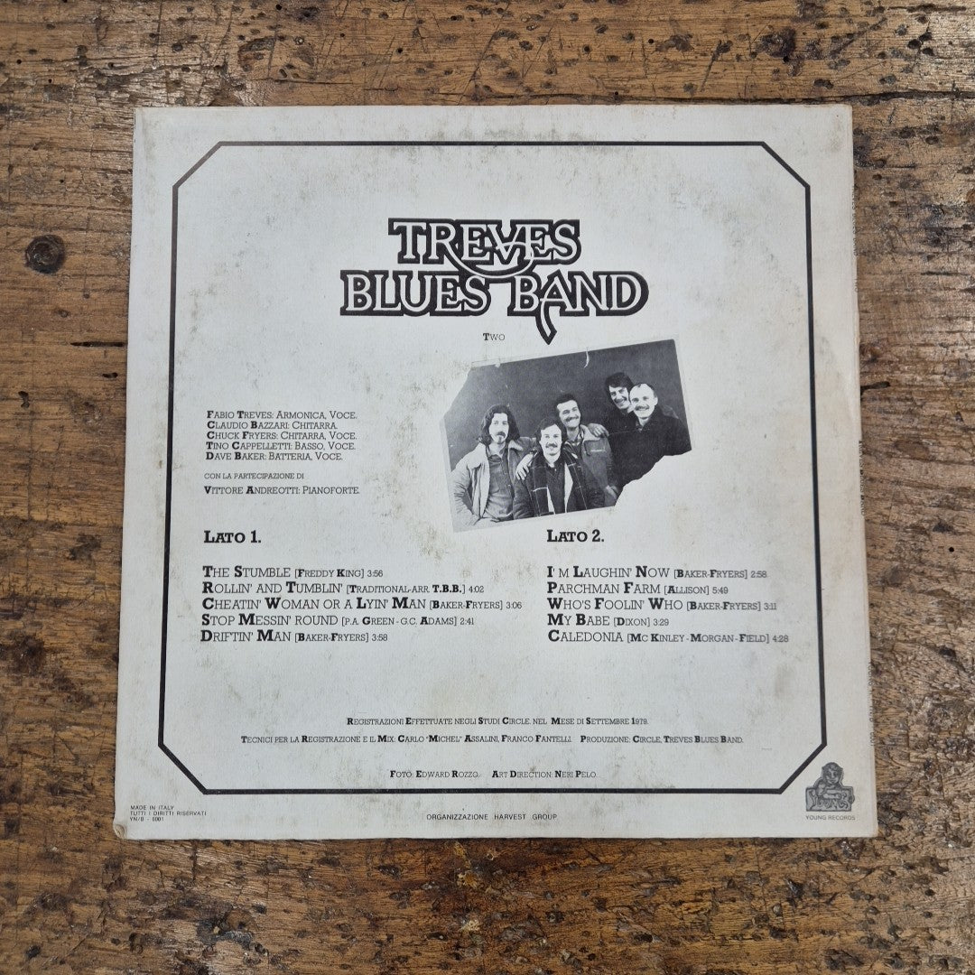 LP Treves Blues Band - Two YN/B 6001 1979 Psychedelic Rock Vinile 12