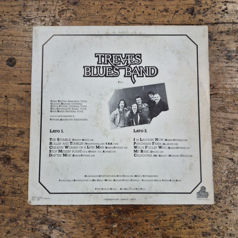 LP Treves Blues Band - Two YN/B 6001 1979 Psychedelic Rock Vinile 12