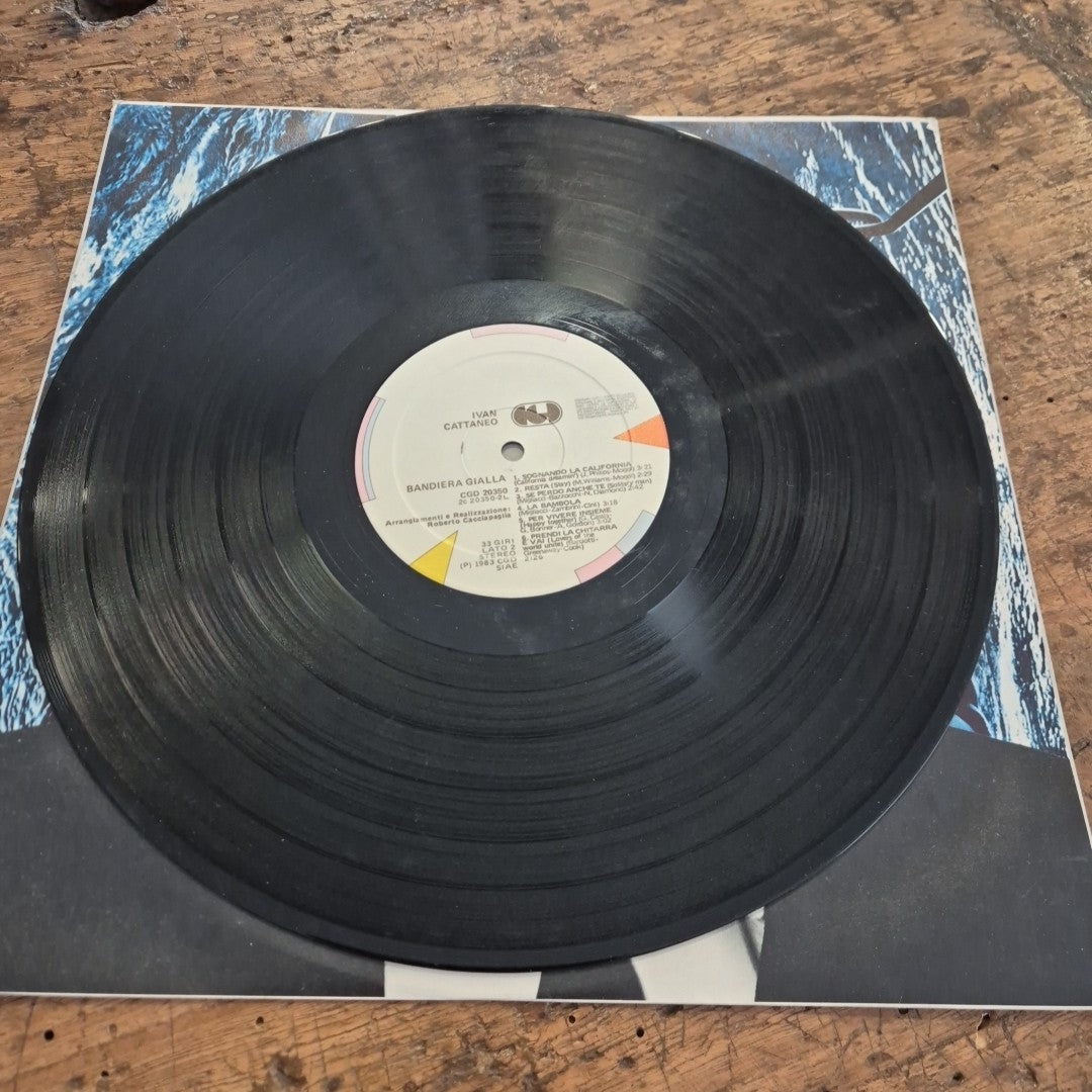 LP Ivan Cattaneo - Bandiera Gialla CGD 20350 Musica Italiana Vinile 12