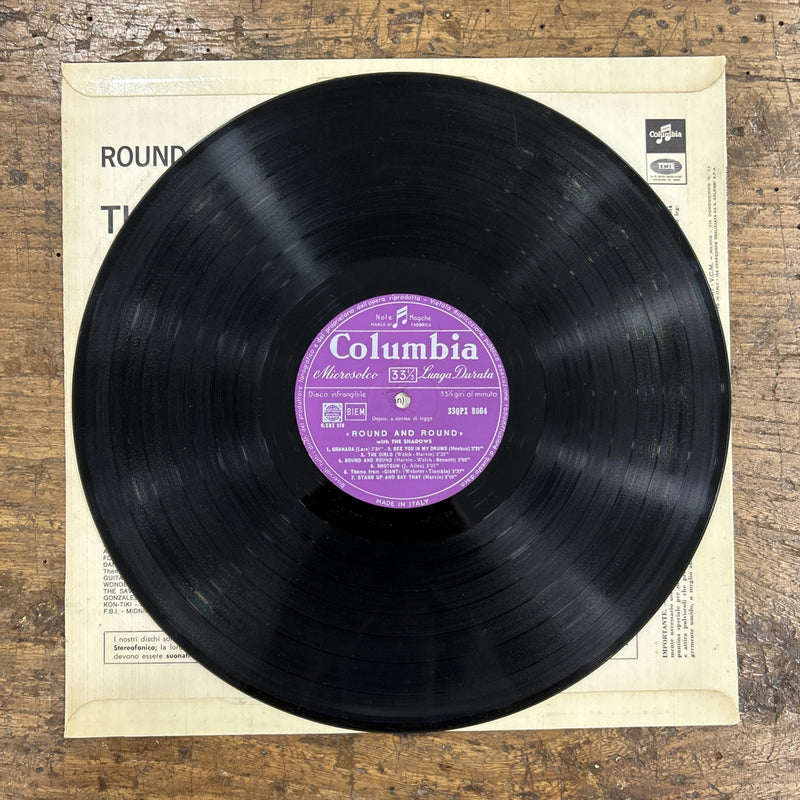 LP Round And Round With The Shadows 33QPX 8064 Funk Soul Disco Vinile