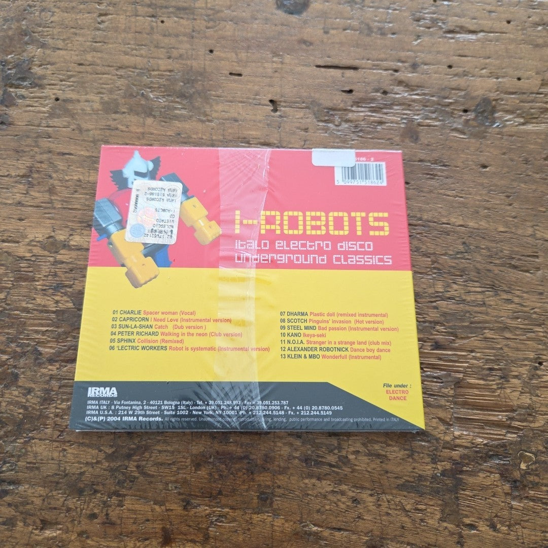 CD I Robots - I Robots SIGILLATO IRMA 515186-2 Musica Italo Electro