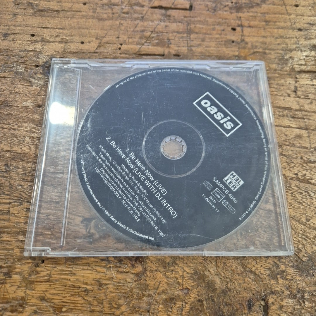 CD Oasis Be Here Now Live Dj Intro SAMPCS 4846 Musica Rock Pop Promo