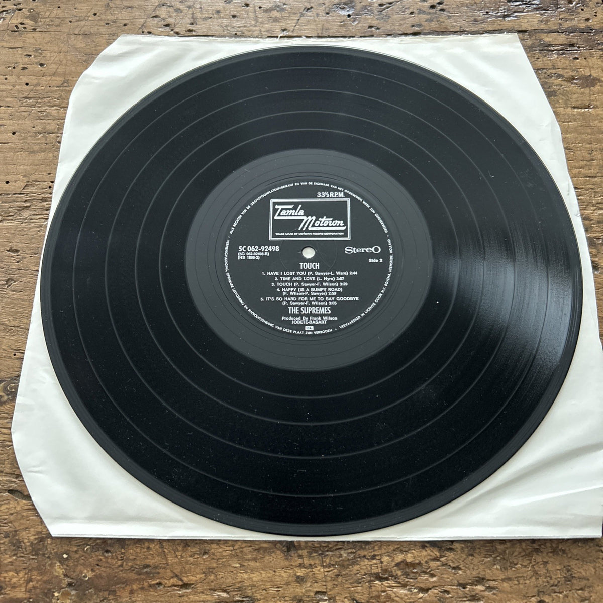 LP The Supremes - Touch 5c 062-92498 Germany Funk Soul Disco Vinile