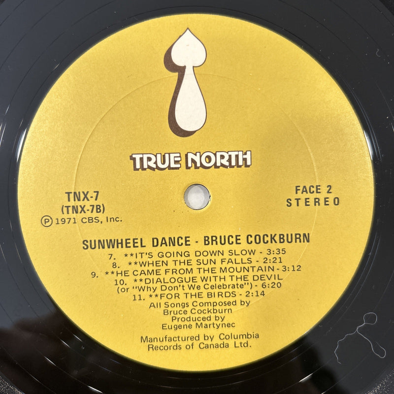 LP Bruce Cockburn - Sunwheel Dance WTNX 7 Canada 1971 Rock Folk Country Vinile