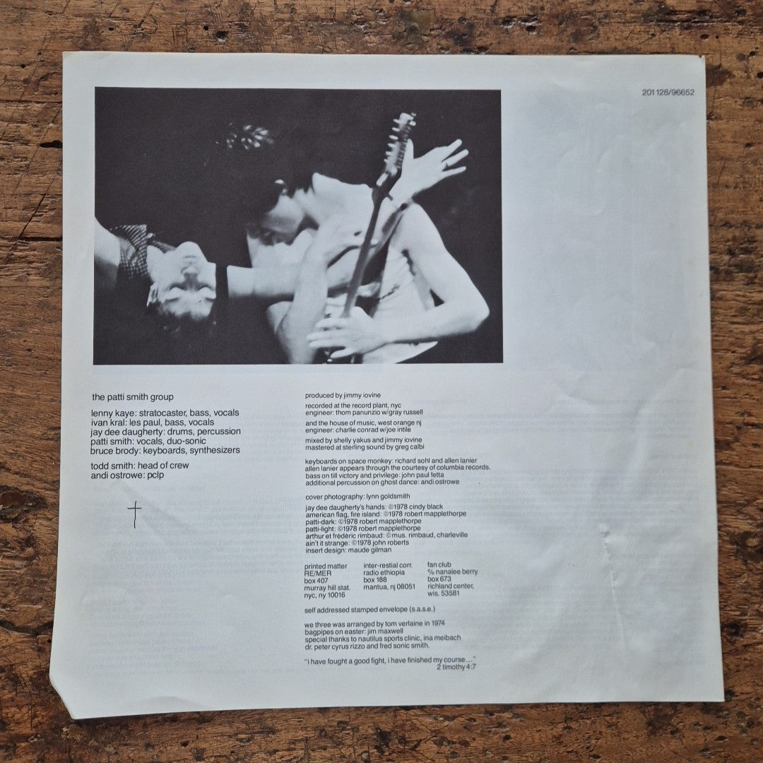 LP Patti Smith Group - Easter 201 128 Made In Germany 1978 Musica Rock Vinile
