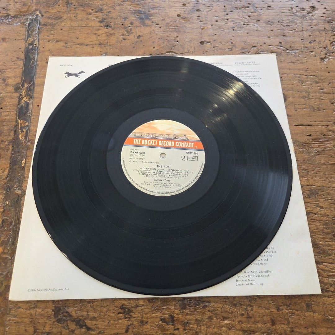 LP Elton John - The Fox 6302 106 1981 Musica Pop Vinile