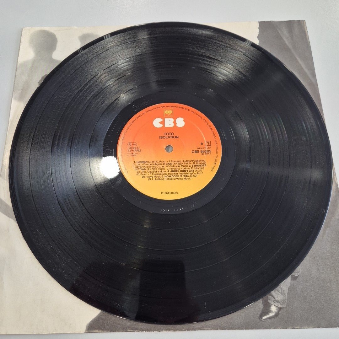 LP Toto - Isolation CBS 86305 Made In Holland 1984 Carmen Lion Vinile Pop 12