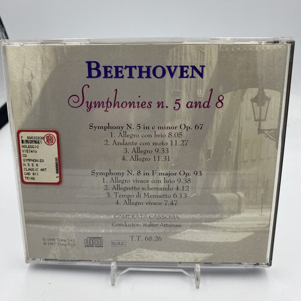 CD Beethoven Sinfonia N5 And 8 Classica