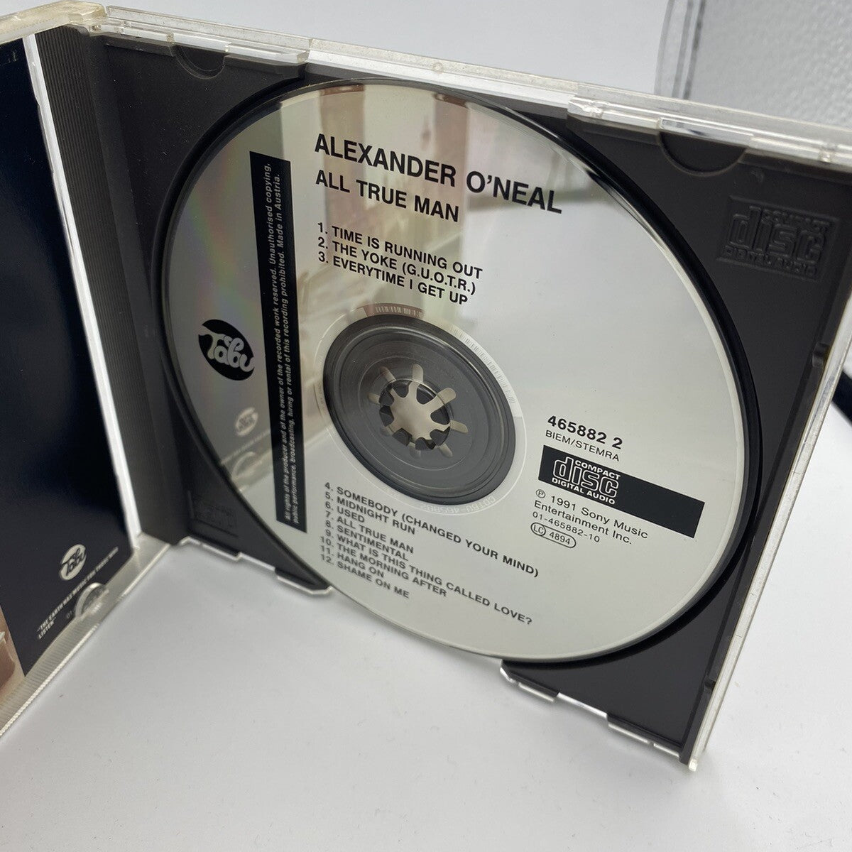 CD Alexander O'Neal – All True Man Funk Soul 1991