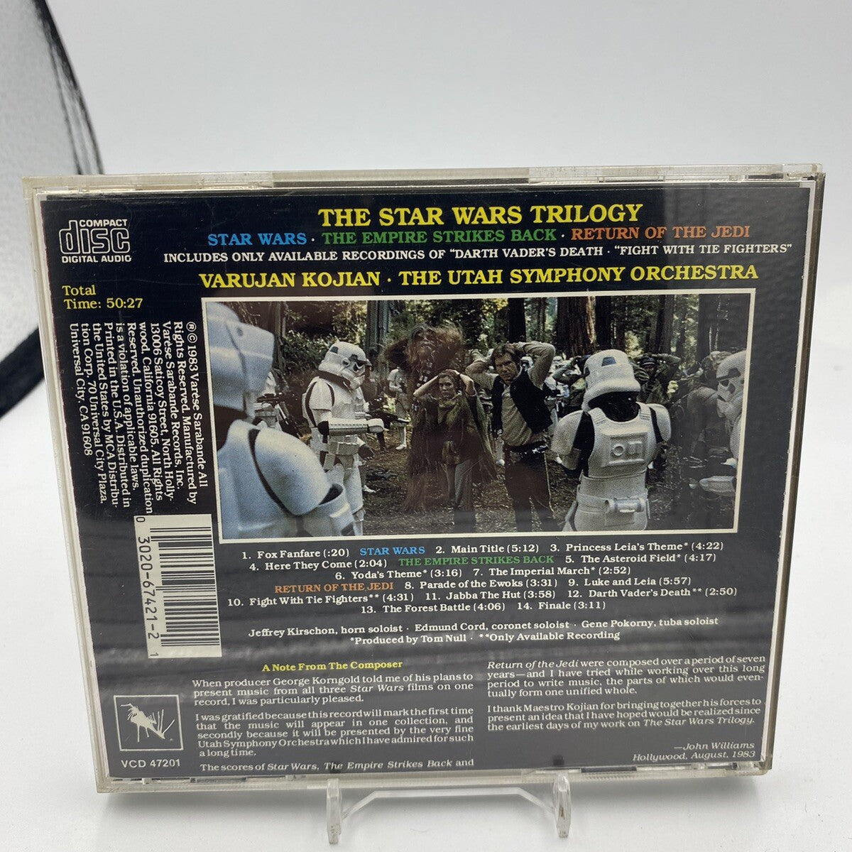 CD Conducts John Williams – The Star Wars Trilogy Star Wars Beck Future