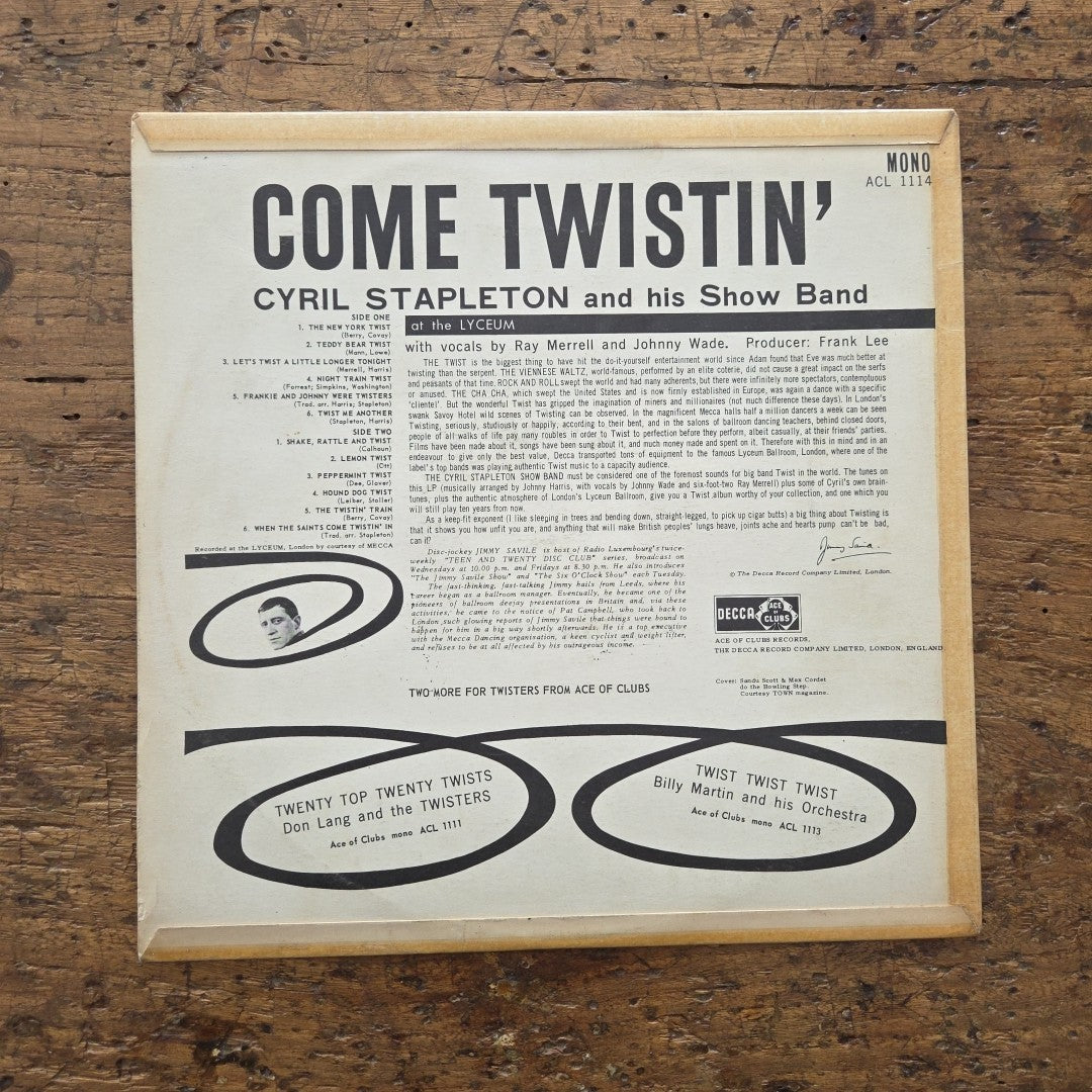 LP Cyril Stapleton - Come Twistin' MONO ACL 1114 Jazz Vinile
