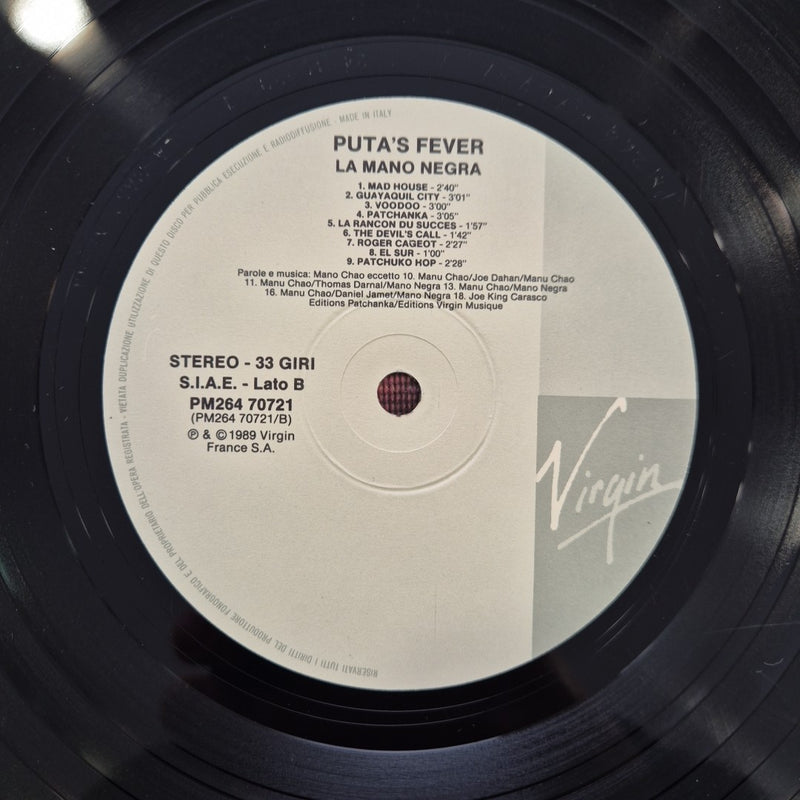LP La Mano Negra - Puta's Fever PM264 70721 Made In Italy Musica Rock Vinile
