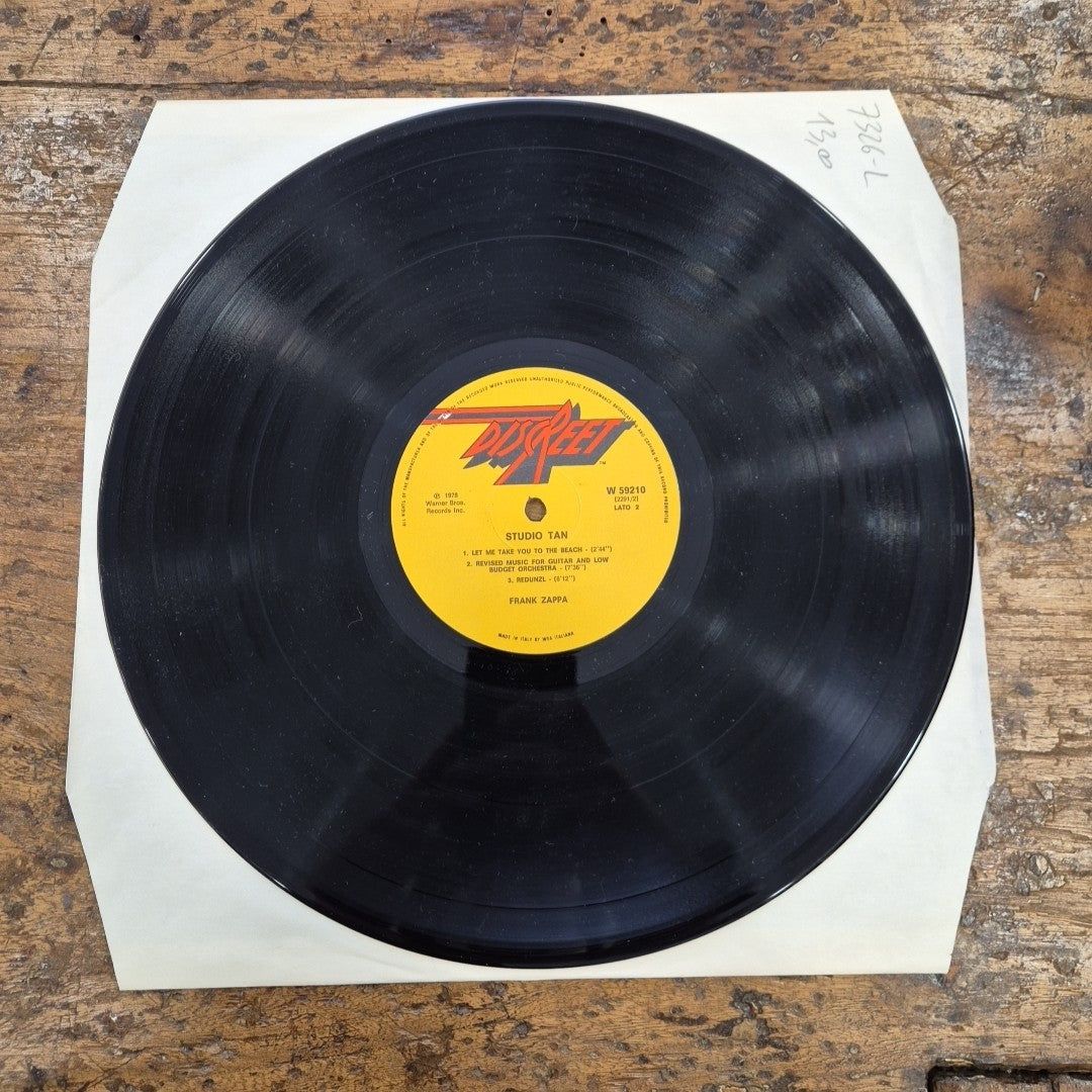 LP Frank Zappa - Studio Tan W 59210 Made In Italy 1978 Rock Vinile