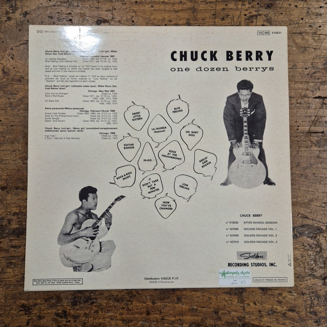 LP Chuck Berry - One Dozen Berrys 515031 Made In France Musica Rock Vinile