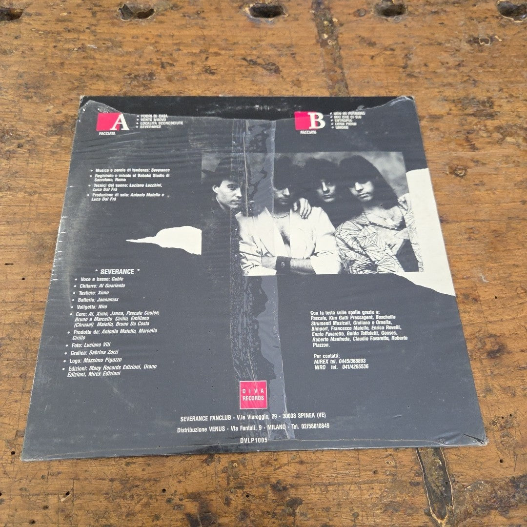 LP Severance - Urla Di Strada DVLP 1005 SIGILLATO 1990 Rock Vinile Made In Italy