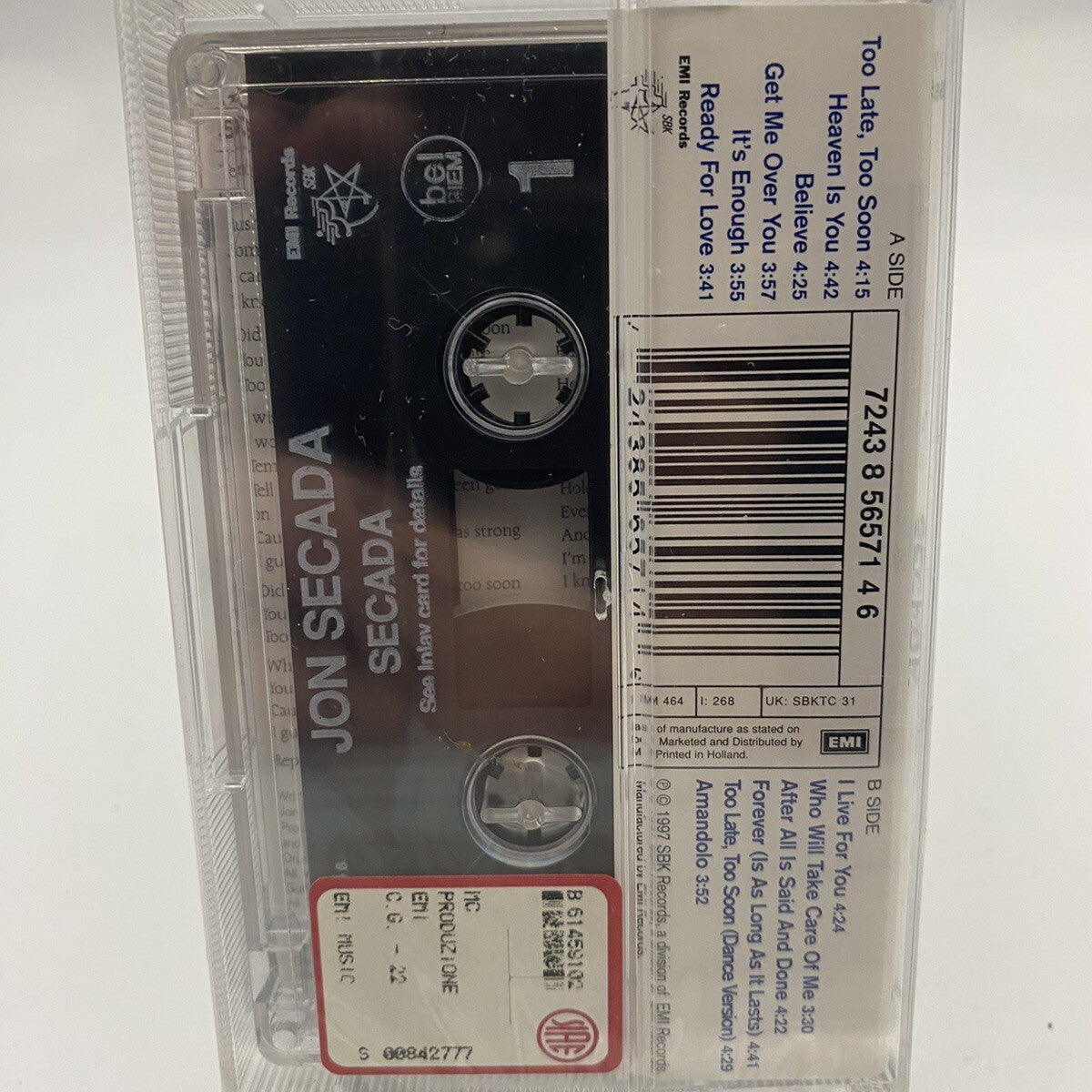 MUSICASSETTA TAPE SS Jon Secada- Secada Pop Soul