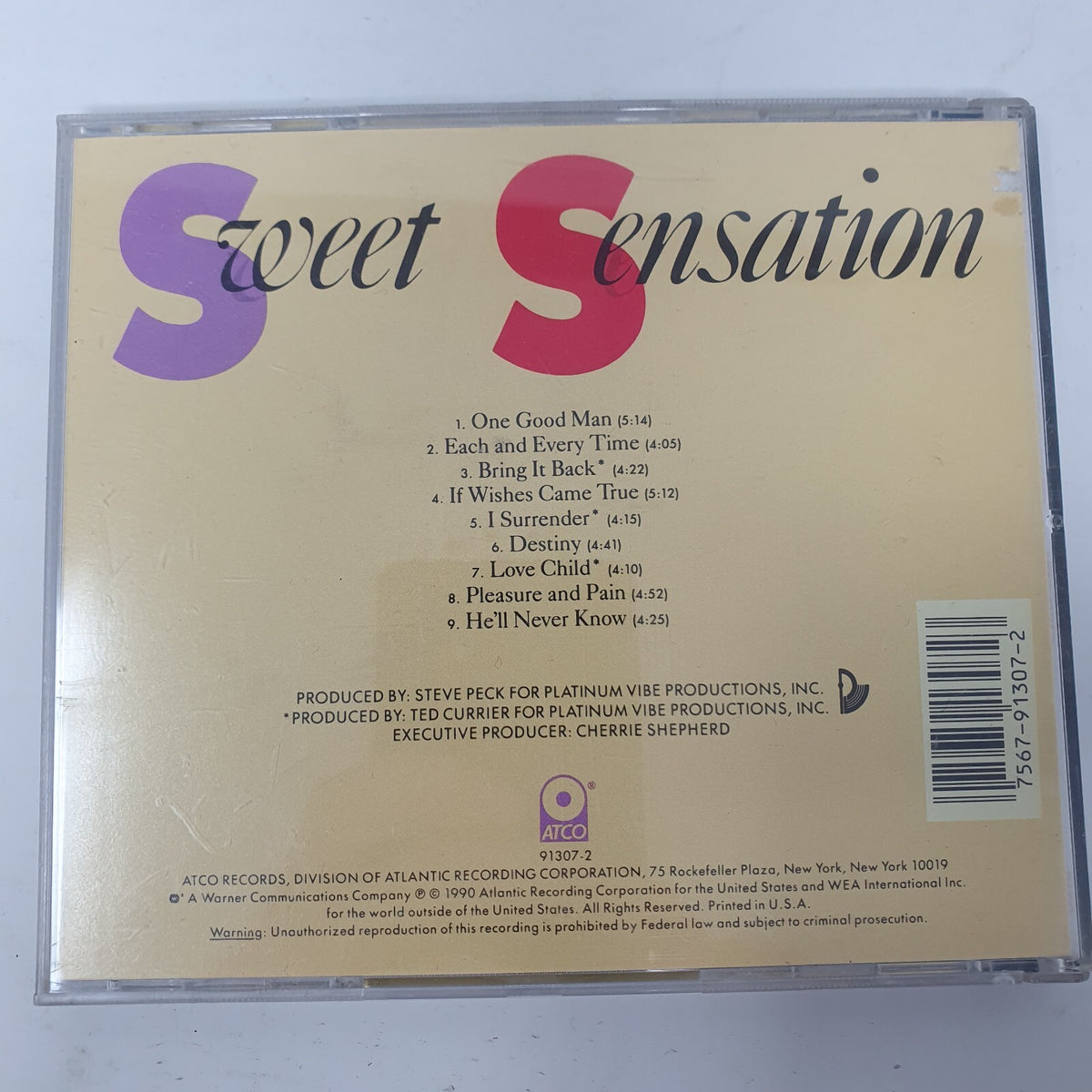 CD New York's Sweet Sensation – Love Child ATCO Records – 756