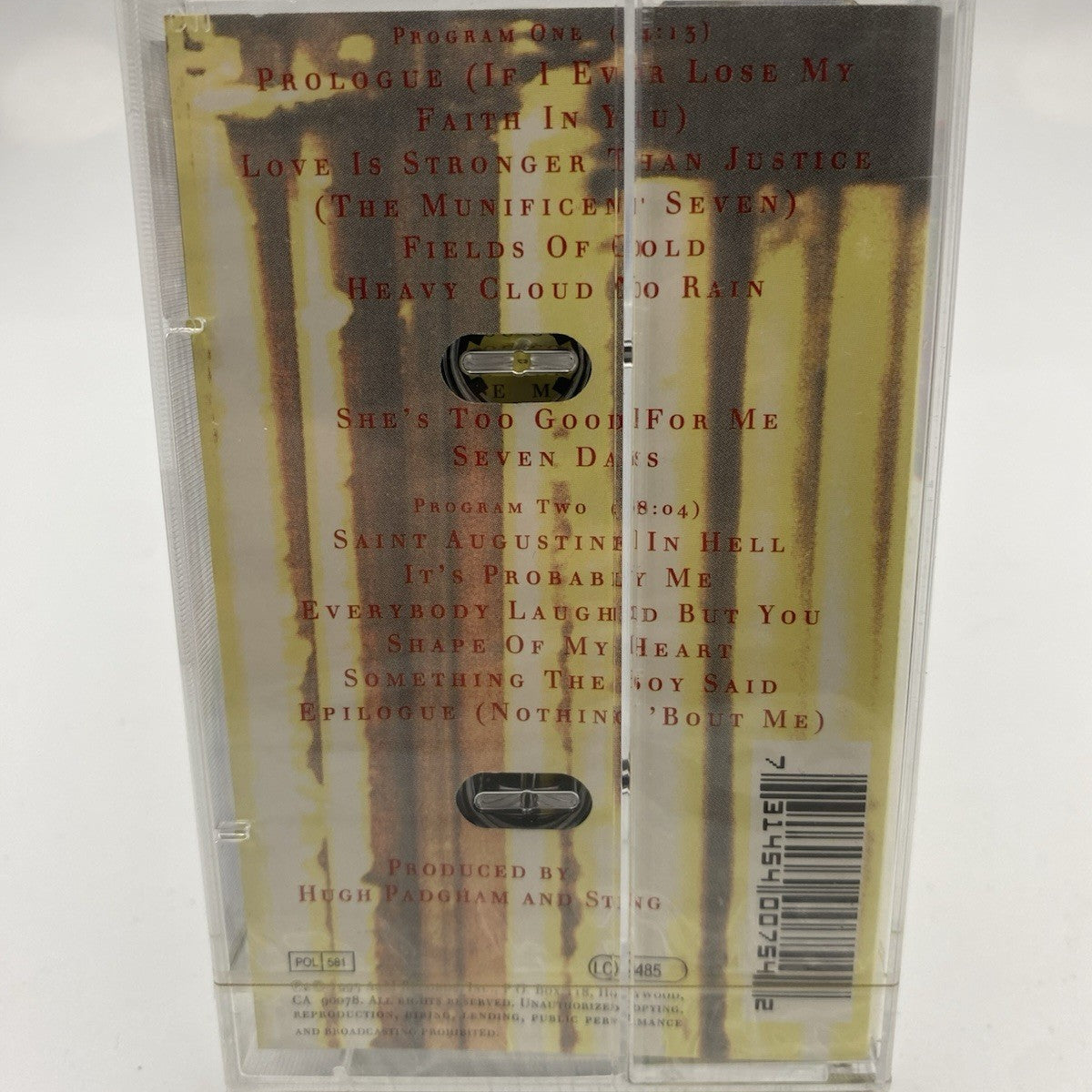 MUSICASSETTA Tape SS Sting - Ten Summoner's Tales Rock
