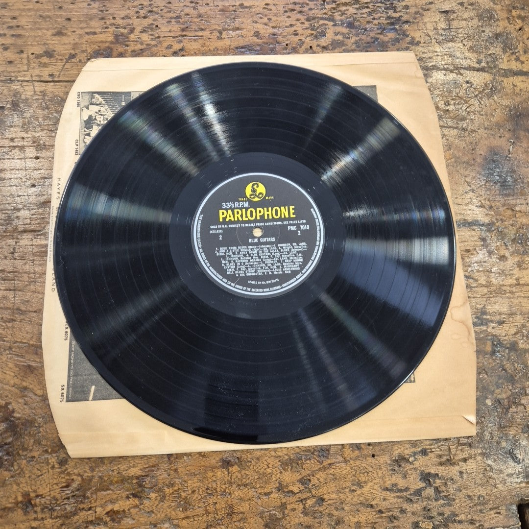 LP Eddie Lang Lonnie Johnson Blue Guitars PMC 7019 Made In UK Musica Jazz Vinile