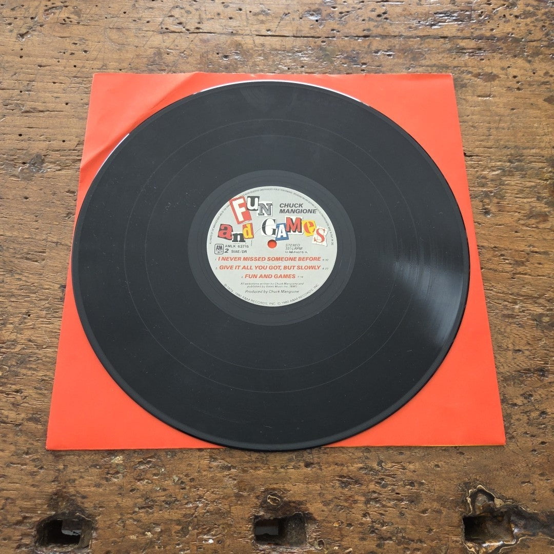 LP Chuck Mangione - Fun And Games AMLK 63715 Jazz Vinile 1979