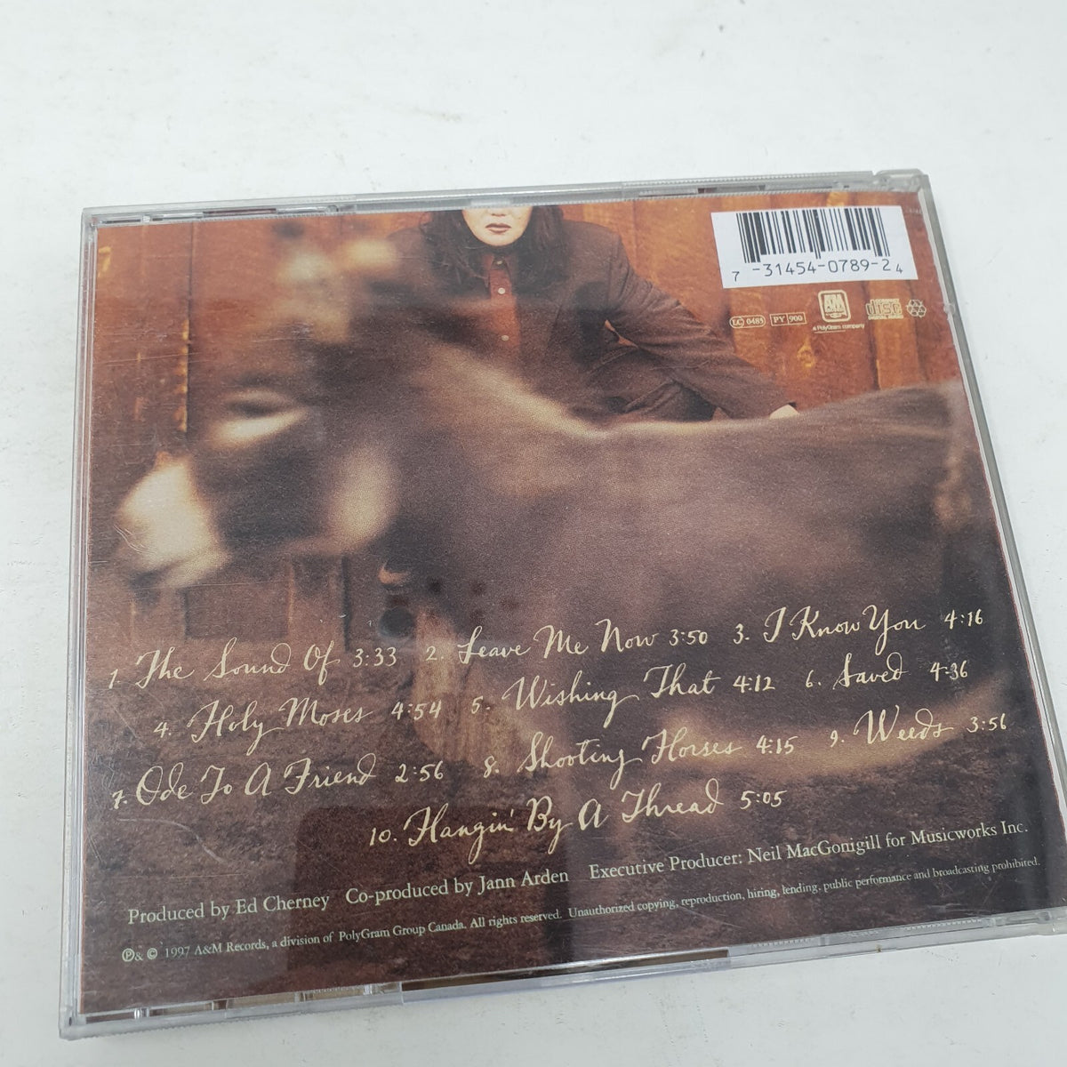 CD Jann Arden – Happy? A&M Records – 31454 0789 2